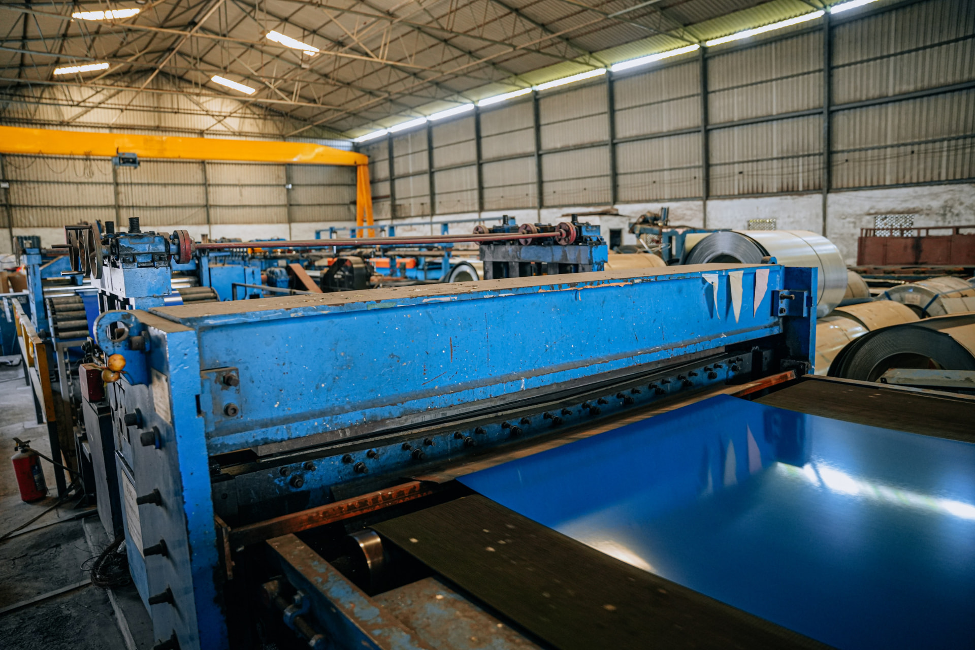 Pre-painted colour-coated steel coils in multiple shades at HST Steels